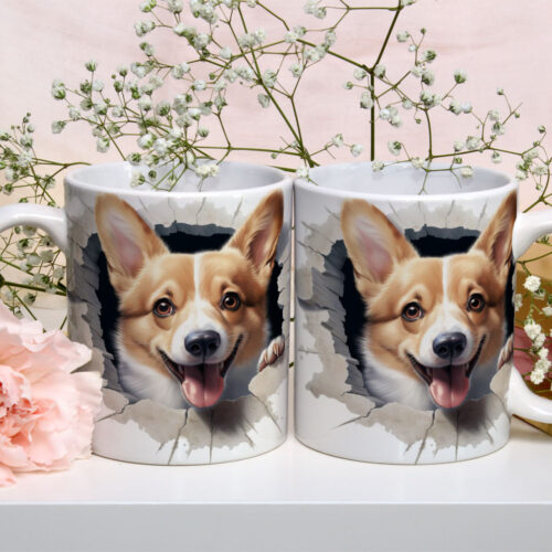 Caneca de Cerâmica 325ml Gatos e Dogs 3D 13