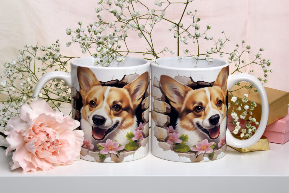 Caneca de Cerâmica 325ml Gatos e Dogs 3D 14