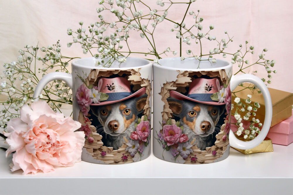 Caneca de Cerâmica 325ml Gatos e Dogs 3D 20