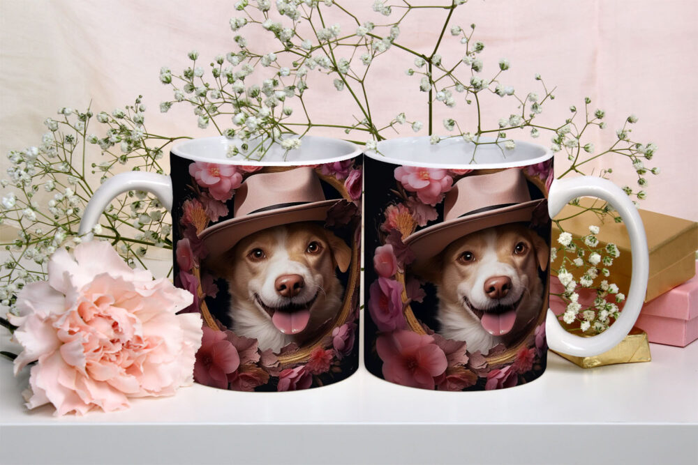 Caneca de Cerâmica 325ml Gatos e Dogs 3D 22