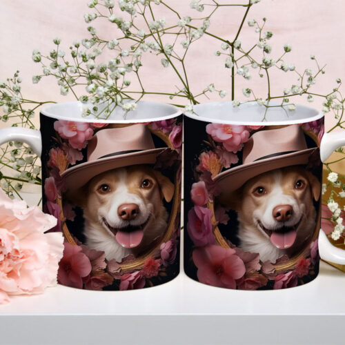 Caneca de Cerâmica 325ml Gatos e Dogs 3D 22