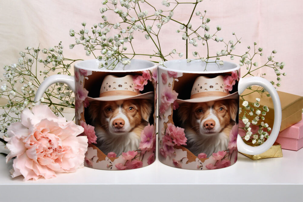 Caneca de Cerâmica 325ml Gatos e Dogs 3D 24
