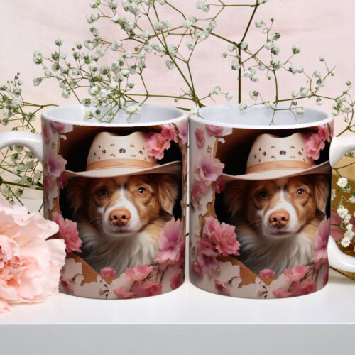 Caneca de Cerâmica 325ml Gatos e Dogs 3D 24